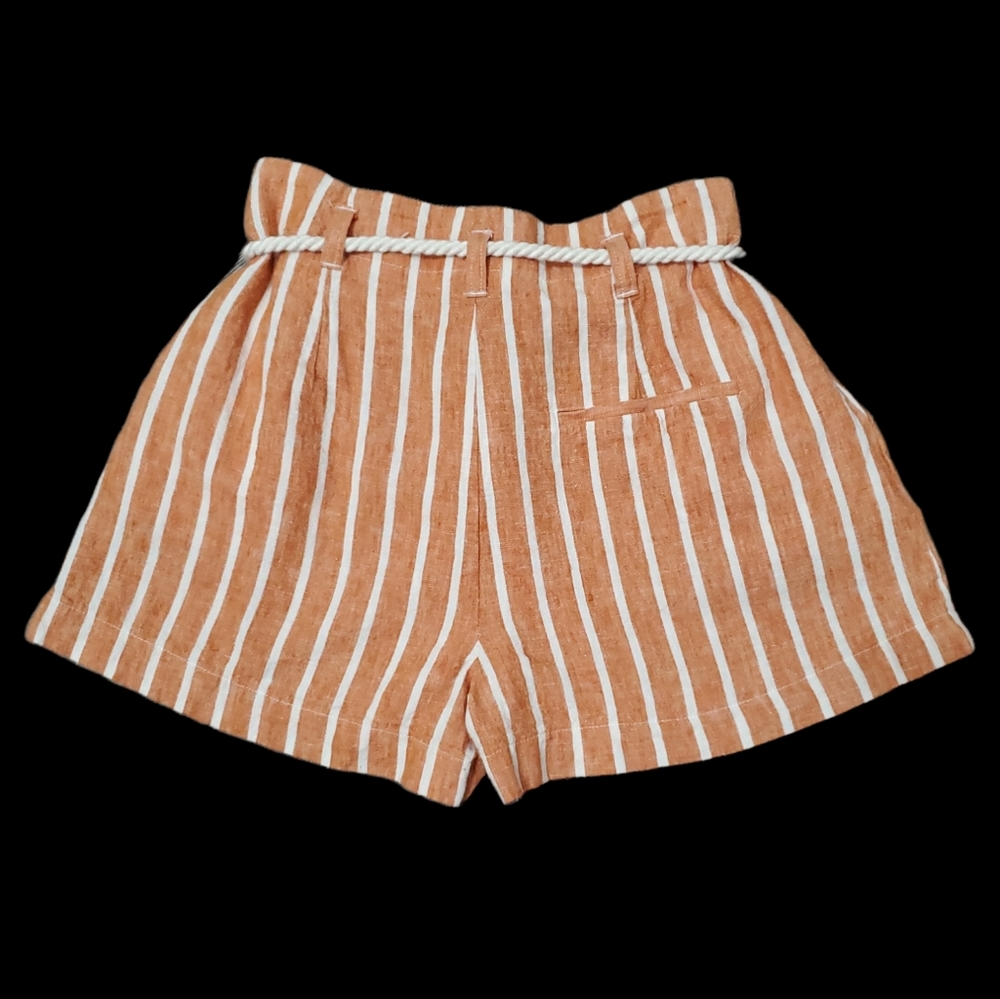 Forever 21 Linen Blend Striped Shorts - Picture 5 of 9